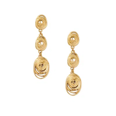 Arella Women's Gold Juliette Swirl Earrings