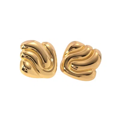 Arella Women's Gold Tatiana Swirl Earrings