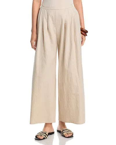 A.ren A. Ren Nova Pleated Pants In Neutral