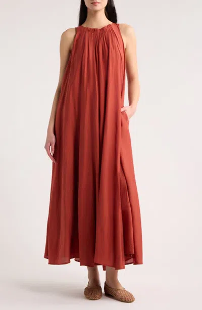 A.ren Aurelia Sleeveless Maxi Dress In Orange