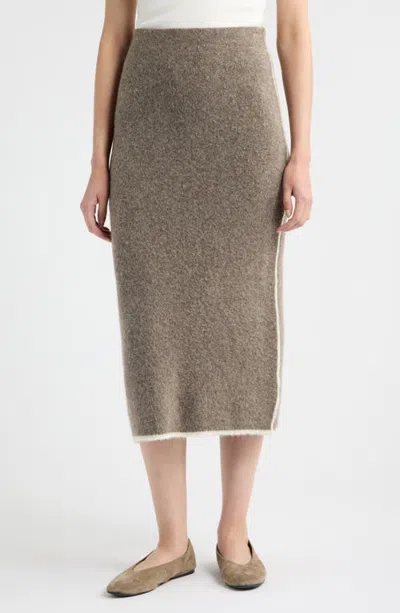 A.ren Brienne Midi Skirt In Mocha