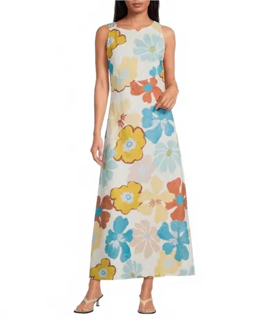 A.ren Cosima Maxi Dress In Floral In Purple