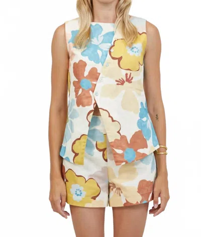 A.ren Cosima Sleeveless Top In Vintage Garden In Multi