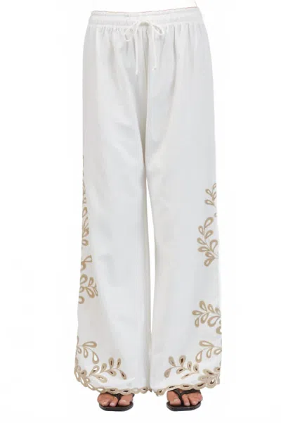 A.ren Felicity Pull-on Pants In Off White