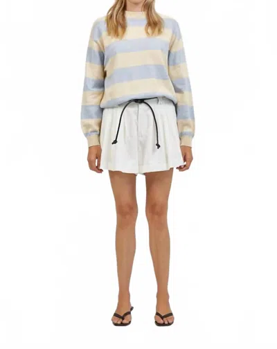 A.ren Francine Knit Sweater In Blue In Multi