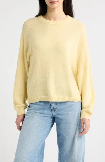 A.ren Haidyn Crewneck Sweater In Yellow