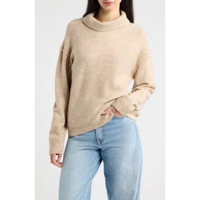A.ren Janel Turtleneck Sweater In Brown