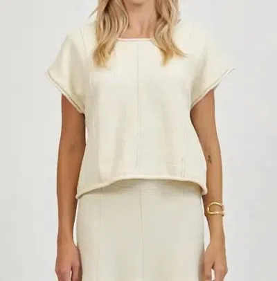 A.ren Leon Top In Natural In White