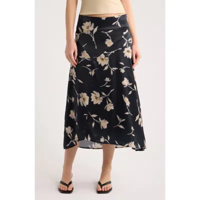 A.ren Lewinae Midi Skirt In Black