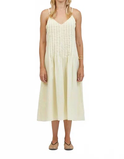 A.ren Madine Sleeveless Dress In Pastel Yellow In Neutral