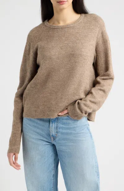A.ren Monroe Crewneck Sweater In Brown