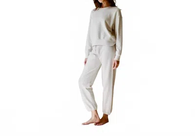 A.ren Organic Cotton Washed Joggers In Cream