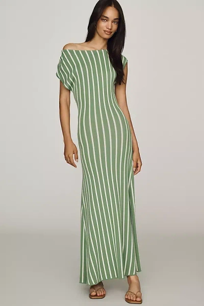 A.ren Remy Knit Midi Dress In Green