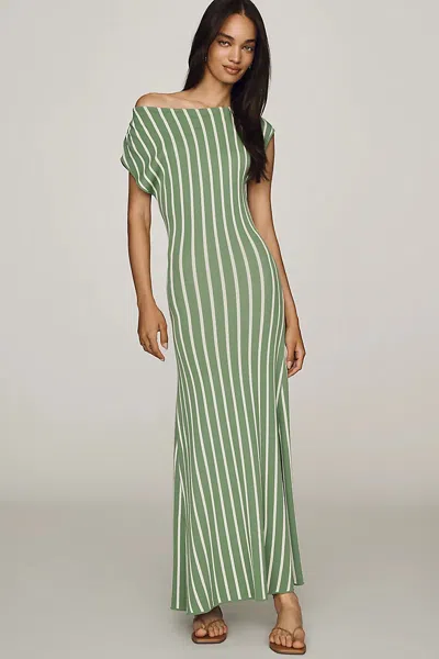 A.ren Remy Knit Midi Dress In Green
