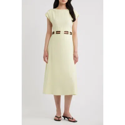 A.ren Rosina Flared Maxi Dress In Green