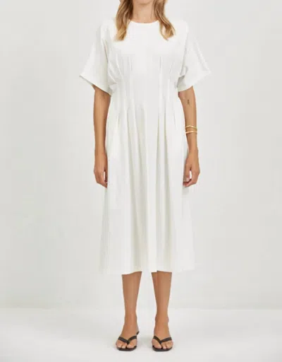A.ren Sarlat Flared Dress In Off White