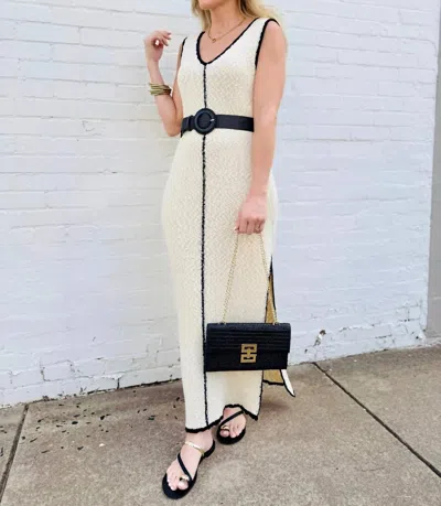 A.ren Sylvie Maxi Dress In Cream In White