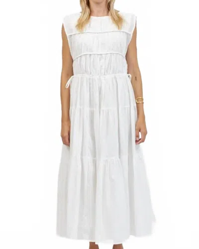 A.ren Women's Peplum Dress In White