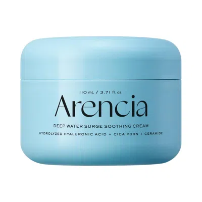 Arencia Deep Water Surge Hydrating Cream Moisturizer With Cica Pdrn, Hyaluronic Acid, And Ceramide 3.71 Oz/1