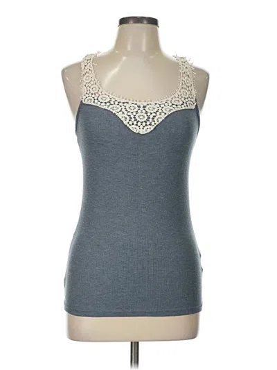 Pre-owned A'reve Tank Top Gray Halter Neckline Tops