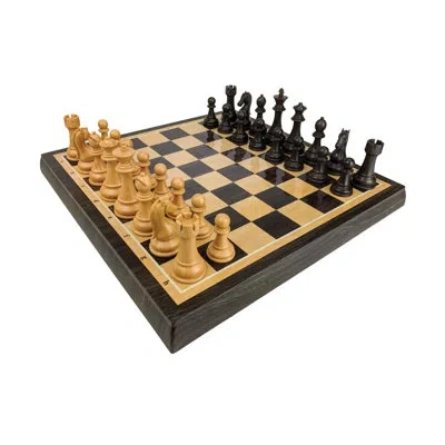 Areyougame Beige/black Chess Board Game