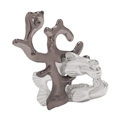 Areyougame Hanayama Level 3 Cast Puzzle Reef In Gray,white