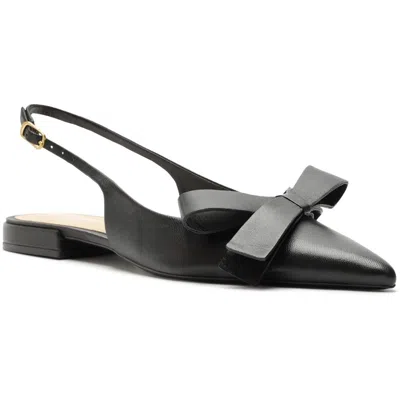 Arezzo A1302900690002u Womens Bow Manmade Slingbacks In Black