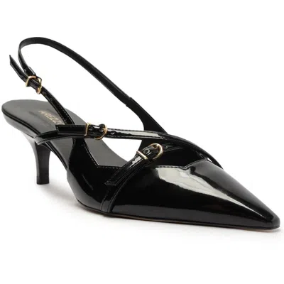 Arezzo A1321100010002u Womens Adjustable Manmade Slingback Heels In Black