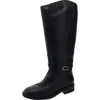 Arezzo A1334600060001 Womens Wide Calf Leather Mid-calf Boots In Black