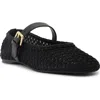 Arezzo Abby Ballet Flat In Black