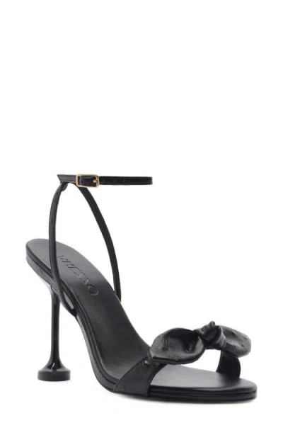 Arezzo Addie Ankle Strap Sandal In Black
