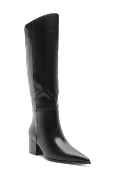 Arezzo Ally Knee High Boot In Black