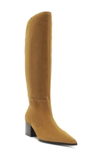 Arezzo Ally Knee High Boot In Brown