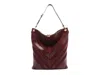 Arezzo Aurora Leather Hobo Bag In Ruby Red