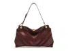 Arezzo Aurora Leather Shoulder Bag In Ruby Red