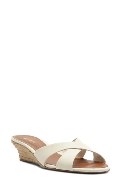 Arezzo Ava Wedge Sandal In White