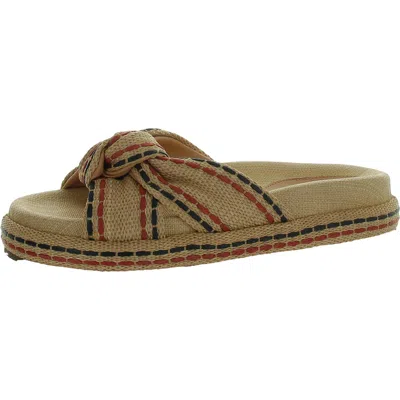 AREZZO AZUL MARINHO WOMENS SLIP ON SLIDES SLIDE SANDALS