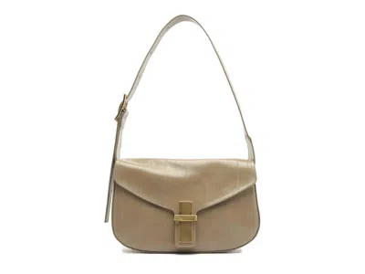 Arezzo Blair Leather Shoulder Bag In Stone Grey