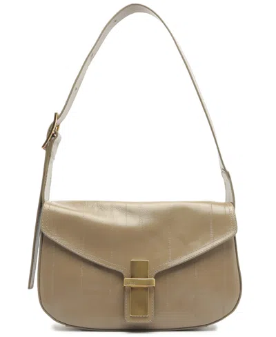 Arezzo Blair Leather Small Shoulder Handbag In Topo Gray
