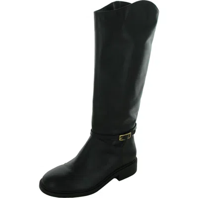 AREZZO BOTA SALTO BAIXO WOMENS BUCKLE MANMADE KNEE-HIGH BOOTS