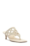 Arezzo Brie Cage Sandal In Neutral