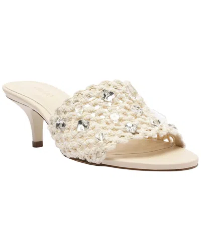 Arezzo Briella Fabric Sandal In Gold