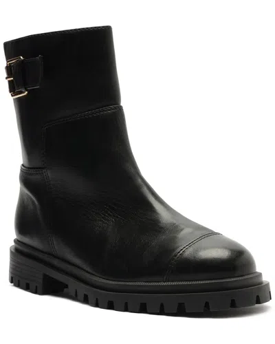 Arezzo Brody Leather Bootie In Black