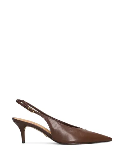 Arezzo Buckle-fastening Pointed-toe Pumps In Brown