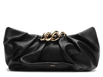 Arezzo Caitlyn Leather Crossbody Bag In Black