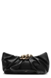 Arezzo Caitlyn Medium Leather Pouch In Black