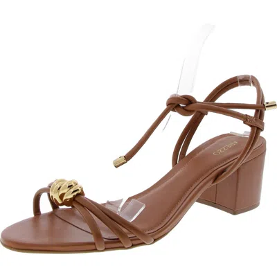 Arezzo Camila Womens Lace-up Block Heel In Multi