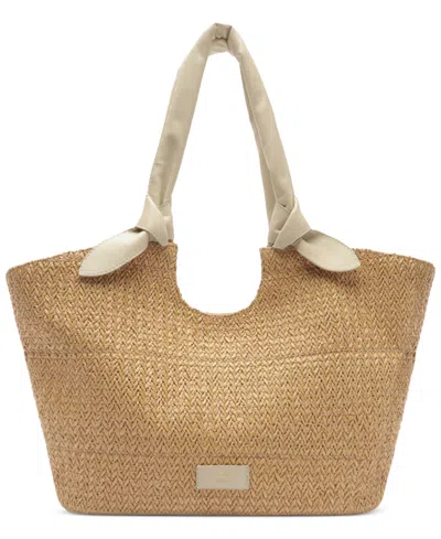 Arezzo Carmela Large Snap Button Shopping Handbag In Brown
