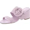 Arezzo Womens Slip On Padded Insole Block Heel In Multi