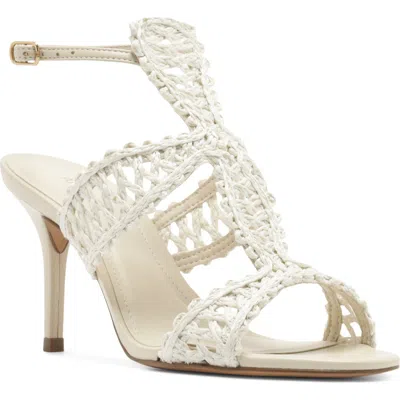 Arezzo Ciara Ankle Strap Sandal In White